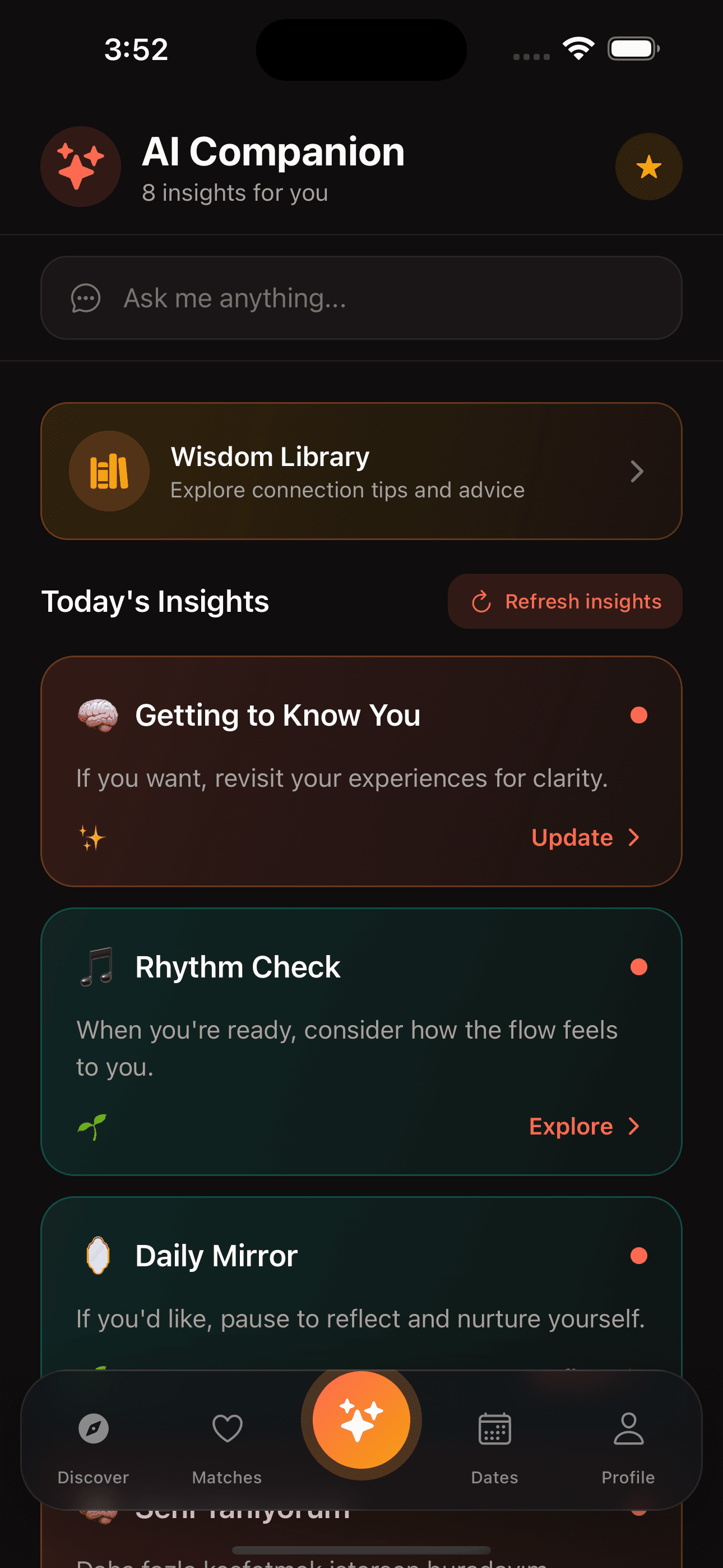 TANDE App Screenshot